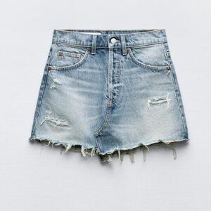 Zara TRF Mini Denim Skirt